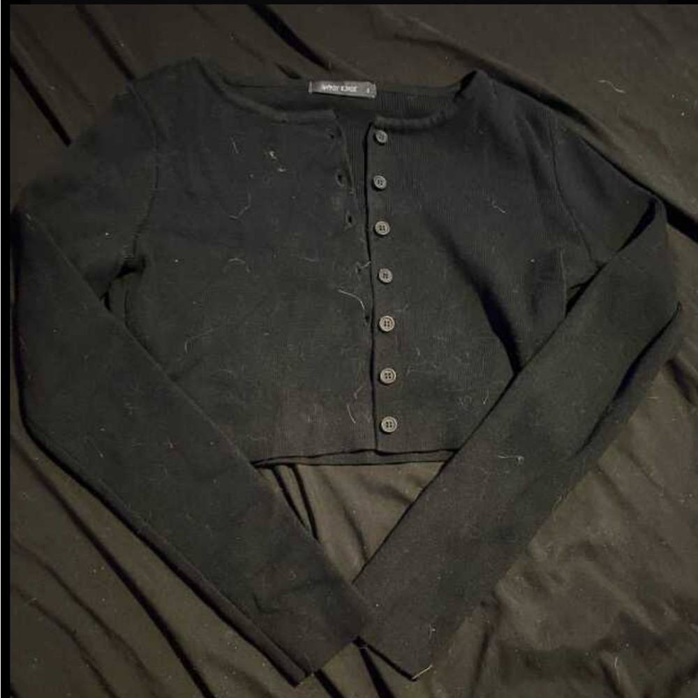 S black Gypsy rose cropped cardigan